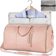 Load image into Gallery viewer, Carry On Garment Bag Large PU Leather Duffle Bag for Women
