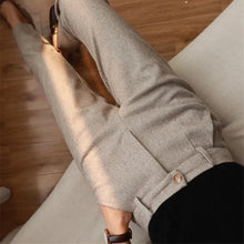 Load image into Gallery viewer, 2025 Women&#39;s High-Waisted Woolen Harem Pencil Pants for Office &amp; Casual
