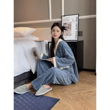 Load image into Gallery viewer, 2025 Women&#39;s Thick Velvet Pajamas Set: Warm Cardigan &amp; Trousers
