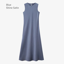 Load image into Gallery viewer, 2025 Satin Maxi Dress &amp; Knitted Top Set – Elegant Spring/Summer Matching Outfit for Women
