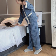 Load image into Gallery viewer, 2025 Women&#39;s Thick Velvet Pajamas Set: Warm Cardigan &amp; Trousers
