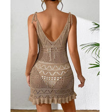 Load image into Gallery viewer, 2025 Women&#39;s Summer Sleeveless Knitted Backless Beach Dress Cover-Up
