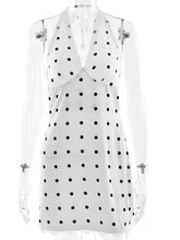 Load image into Gallery viewer, 2025 Polka Dot Halter Backless Lace Mini Dress Partywear
