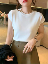 Load image into Gallery viewer, Summer Knit Pullover – Slim Fit Pink Sweater
