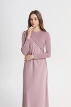 Load image into Gallery viewer, 2025 Satin Maxi Dress &amp; Knitted Top Set – Elegant Spring/Summer Matching Outfit for Women
