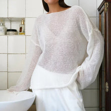Load image into Gallery viewer, 2025 Chic Women&#39;s Sweater: Casual Loose Pullover in Pink &amp; White
