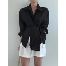 Load image into Gallery viewer, Fashion Long Sleeve Irregular Shirt – Women’s Loose Casual Sunscreen Blouse
