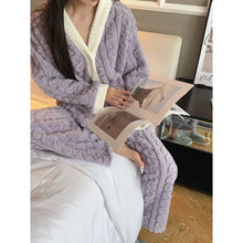 Load image into Gallery viewer, 2025 Women&#39;s Thick Velvet Pajamas Set: Warm Cardigan &amp; Trousers
