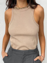 Load image into Gallery viewer, 2025 Ribbed Knitted Off-Shoulder Tank Tops: Casual Sport &amp; Basic Vests
