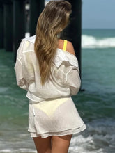 Load image into Gallery viewer, 2025 Casual Two Piece Yellow Shirt &amp; Skirt Beach Set Women
