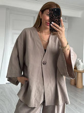 Load image into Gallery viewer, 2025 Spring Summer Women’s Casual Cotton Linen Pants Set
