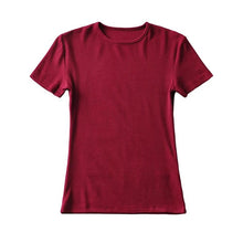 Load image into Gallery viewer, 2025 Casual Summer Women&#39;s Skinny Fit O-neck Crop Top T-Shirt
