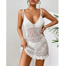 Load image into Gallery viewer, 2025 Women&#39;s Summer Sleeveless Knitted Backless Beach Dress Cover-Up
