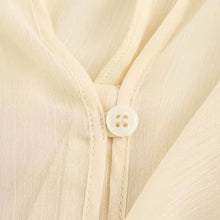 Load image into Gallery viewer, Casual Ruffled V-Neck Blouse – Women&#39;s Lace-Up Hollow Out Spring Top

