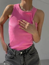 Load image into Gallery viewer, 2025 Ribbed Knitted Off-Shoulder Tank Tops: Casual Sport &amp; Basic Vests
