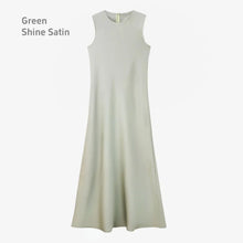 Load image into Gallery viewer, 2025 Satin Maxi Dress &amp; Knitted Top Set – Elegant Spring/Summer Matching Outfit for Women
