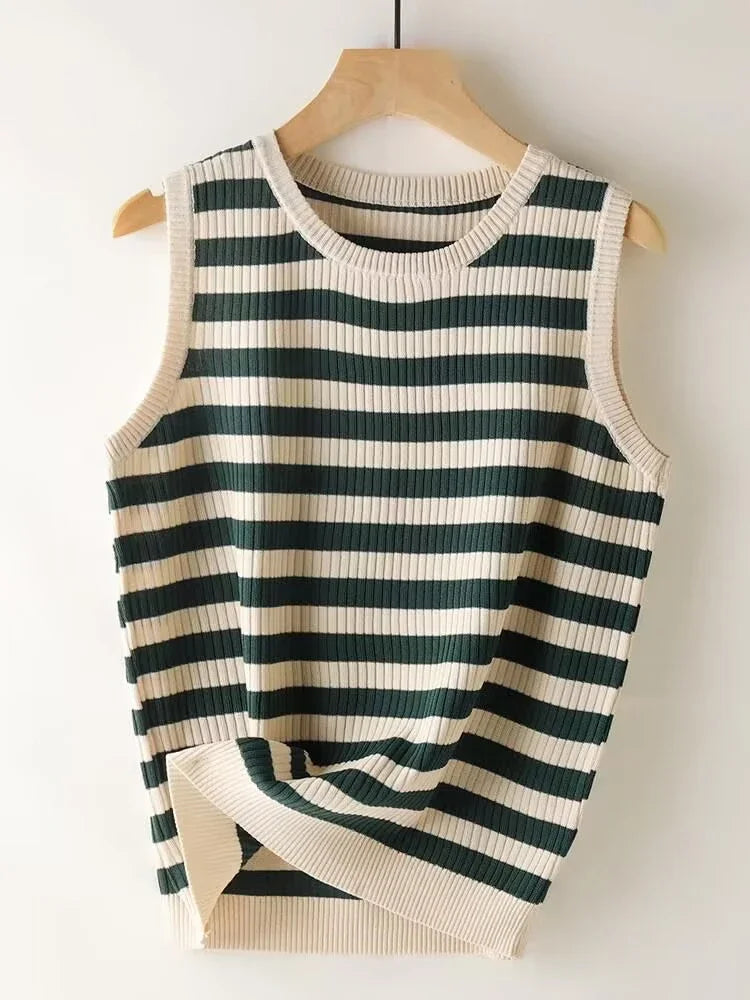 Striped Knit Tank Top – Sexy Summer Essential
