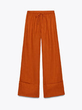 Load image into Gallery viewer, 2025 Spring Casual Solid Shirt &amp; Pants Suit – Lapel Single-Breasted Loose Shirt &amp; Wide-Leg Drawstring Trousers
