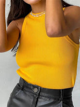 Load image into Gallery viewer, 2025 Ribbed Knitted Off-Shoulder Tank Tops: Casual Sport &amp; Basic Vests
