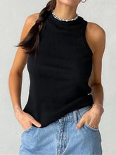 Load image into Gallery viewer, 2025 Ribbed Knitted Off-Shoulder Tank Tops: Casual Sport &amp; Basic Vests
