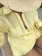 Load image into Gallery viewer, 2025 Casual Two Piece Yellow Shirt &amp; Skirt Beach Set Women
