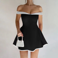 Load image into Gallery viewer, Strapless Mini Dress – Backless A-Line Fit
