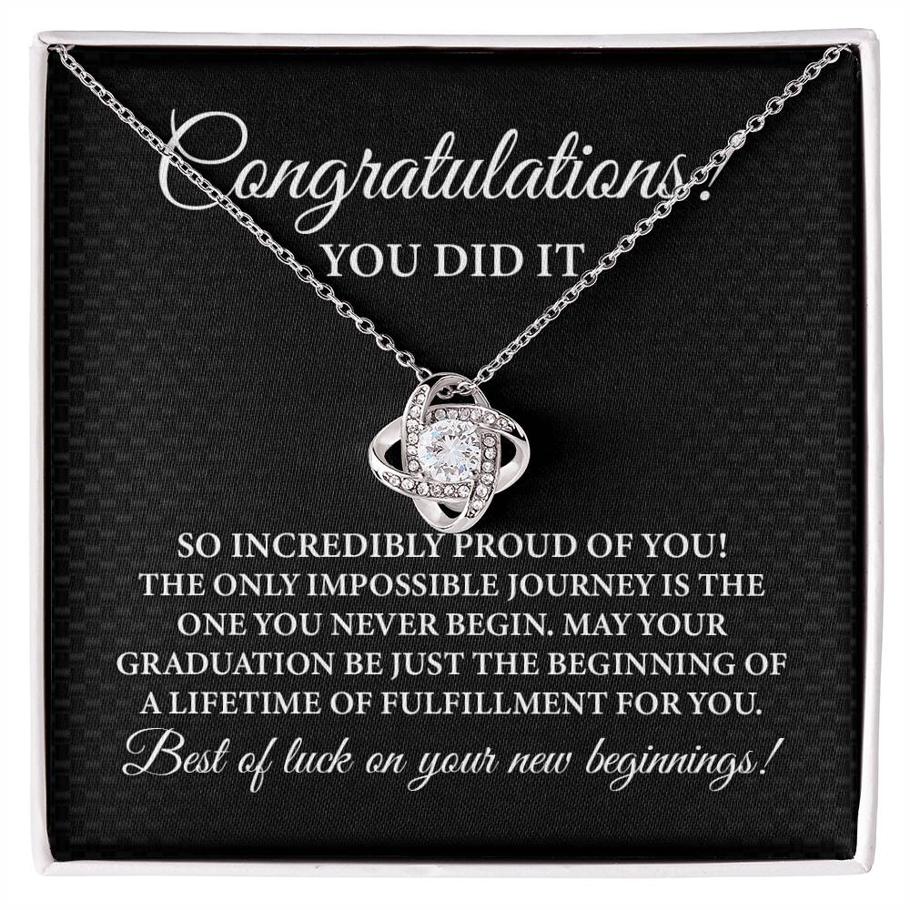 Congratulations You Did It Necklace ORDER