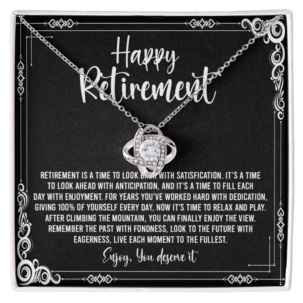 Happy Retirement Enjoy You Deserve It Necklace ORDER