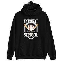 Load image into Gallery viewer, a black hoodie with a baseball on it
