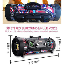 Load image into Gallery viewer, hifi 15w wireless bluetooth speaker sub-woofer with radio 3d sound
