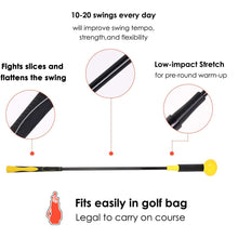 Load image into Gallery viewer, Golf Swing Training Aid Warm-up Rod Practices Golf Stick
