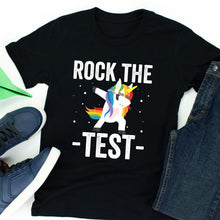 Load image into Gallery viewer, Funny Test Day T shirt, Rock The Test T-shirt, Test Day Shirt, Exam Day, Its Test Day Yall - Dabbing Unicorn
