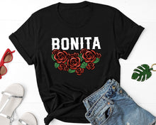 Load image into Gallery viewer, Bonita Shirt, Latina Tshirt, Spanish Shirt, Language, Hispanic Shirt, Chingona T shirt
