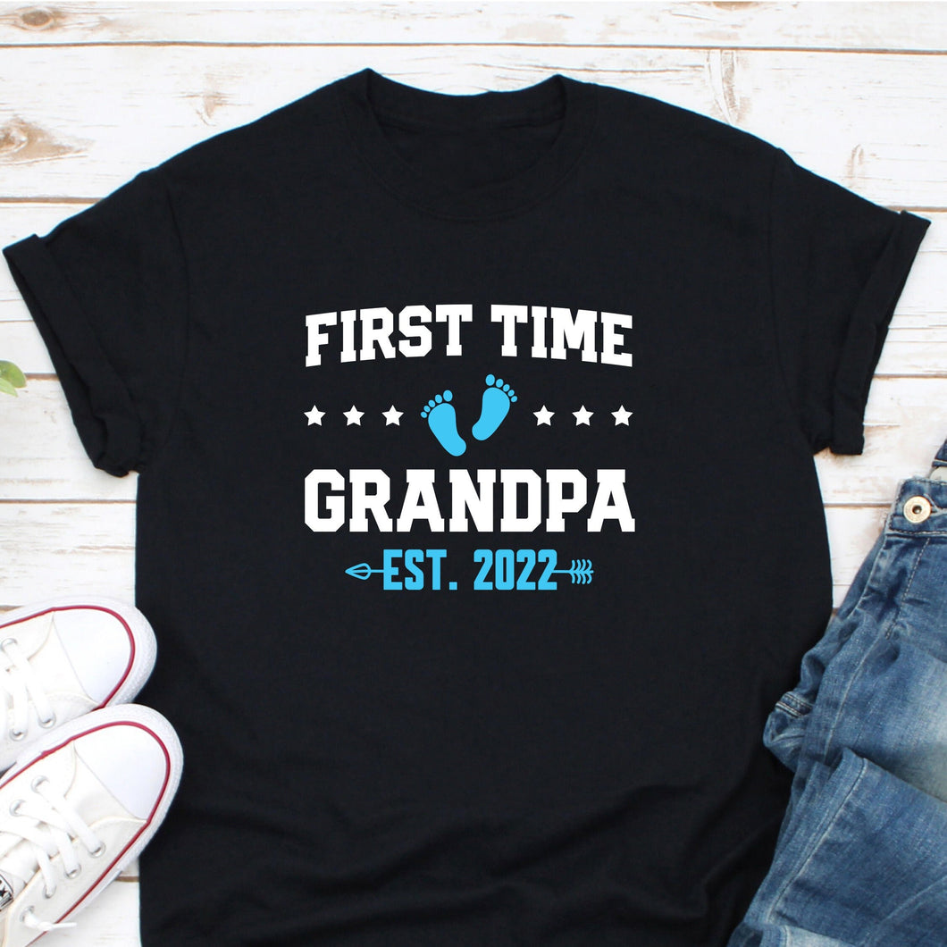 First Time Grandpa Est 2022, Grandpa shirt, New Grandparents, Future Grandpa, Soon To Be Grandpa