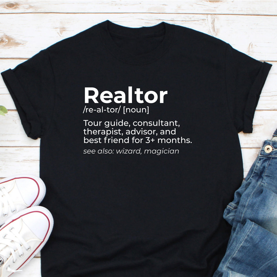 Realtor Definition Shirt, Funny Real Estate Shirt, Real Estate Gift, Real Estate Agent Gift