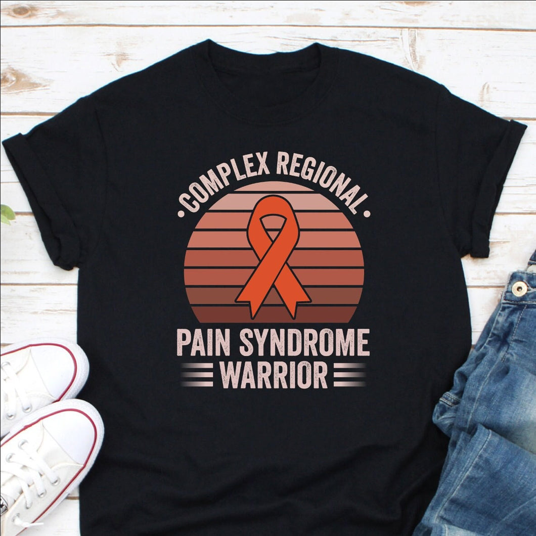 Complex Regional Pain Syndrome Shirt, CRPS Awareness Shirt, Complex Regional Pain Syndrome Warrior Shirt, CRPS Support Shirt, Orange Ribbon