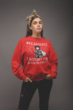 Load image into Gallery viewer, Belsnickel Sweatshirt - Belsnickel impish or Admirable Sweater Funny Belsnickel Christmas Red Sweater
