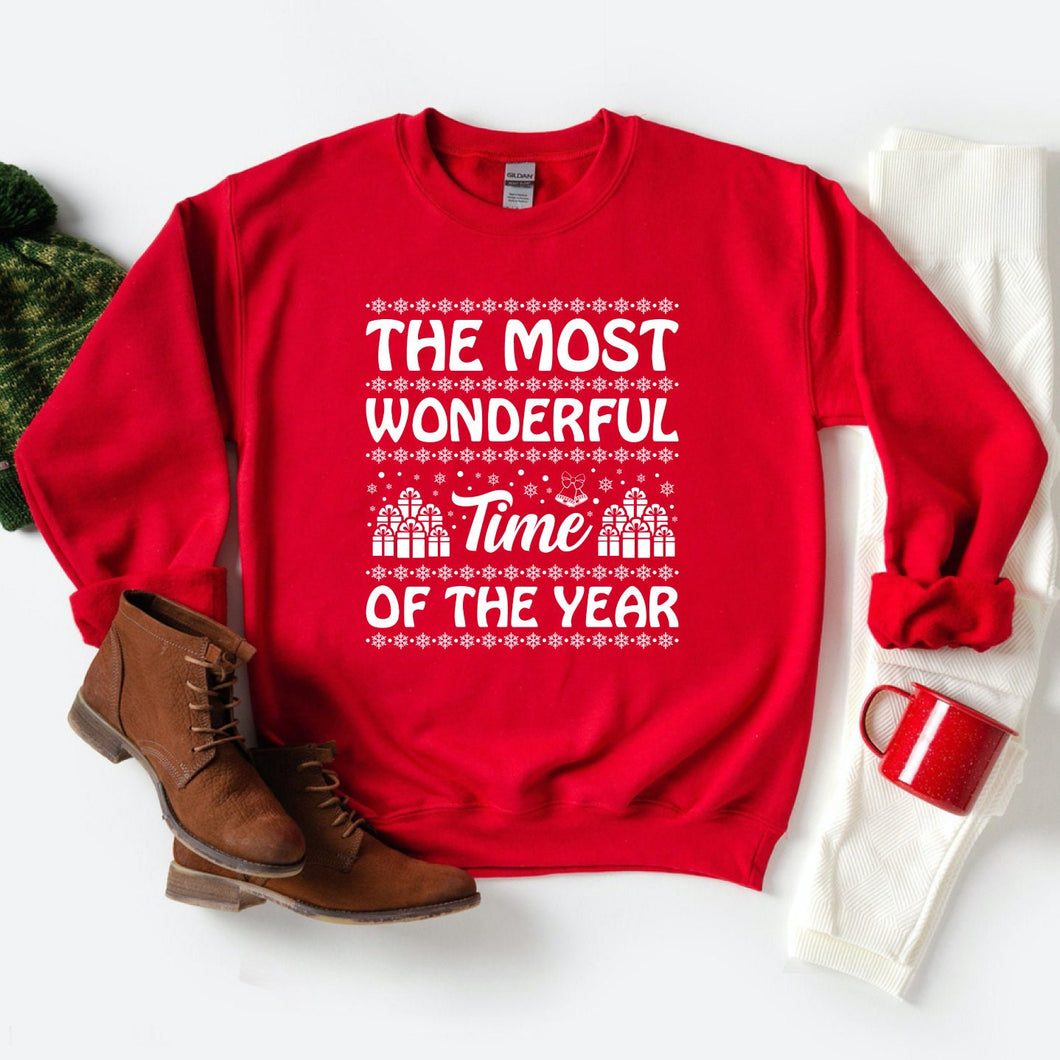 Its The Most Wonderful Time Of The Year Sweatshirt, Christmas Family Matching Sweater, Ugly Sweater