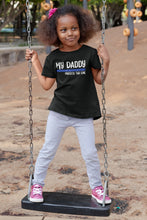 Load image into Gallery viewer, My Daddy Protects This Line Shirt, Thin Blue Line Shirt, Police Kid Shirt, Deputy Kid Shirt
