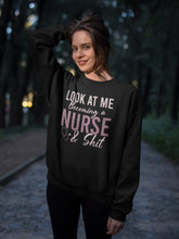 Load image into Gallery viewer, Look At Me Becoming A Nurse Sweatshirt, Nursing School Sweater, Nursing School Gift
