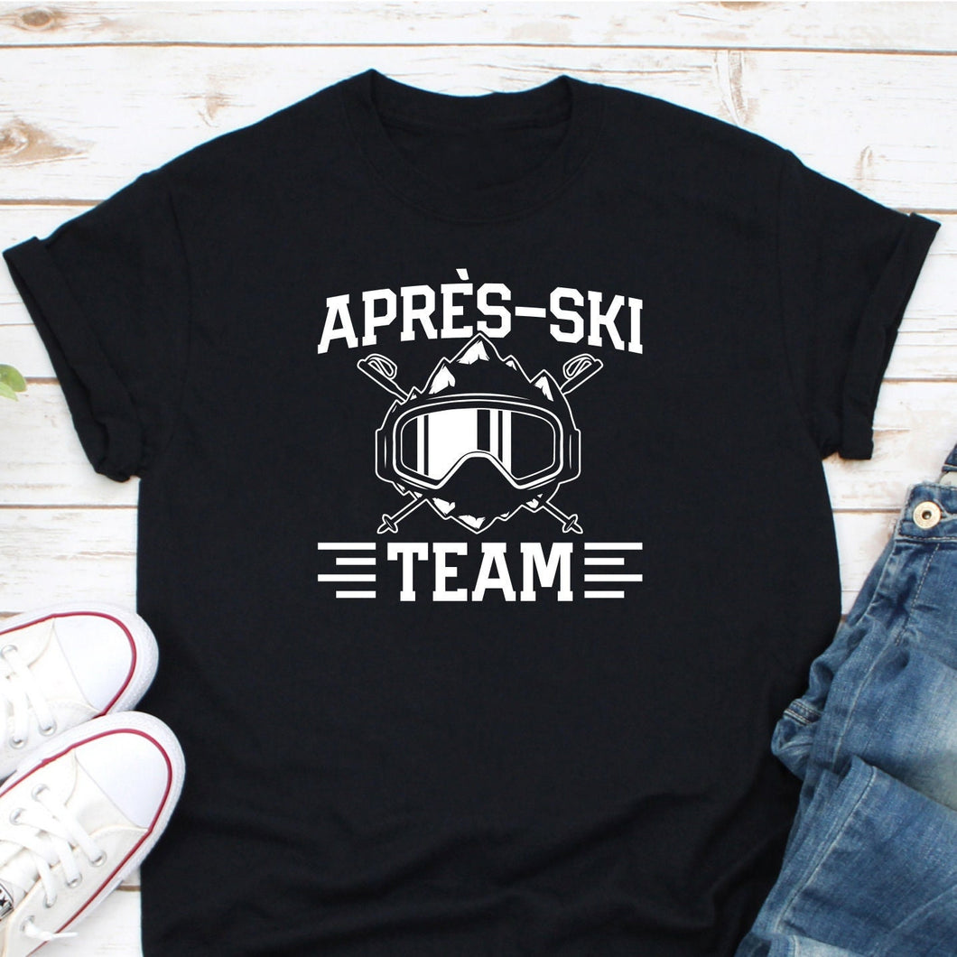 Apres Ski Team Shirt, Skier Gift, Snowboarding Lover Shirt, Winter Skiing Party Gift, Ski Trip Shirt