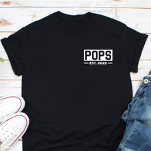Load image into Gallery viewer, Pops Est 2022 Shirt, New Pops Gift, Pops Shirt, Pops Gift, Pops Announcement, Pops To Be Shirt
