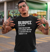 Load image into Gallery viewer, Burpee Definition Shirt, Funny Workout Shirt, Fitness Shirt, Exercise Shirt, Gym Lover Shirt

