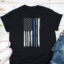 Load image into Gallery viewer, Honor Serve Protect Shirt, Patriot Policeman Shirt, Police Officer Shirt, Police Flag Shirt
