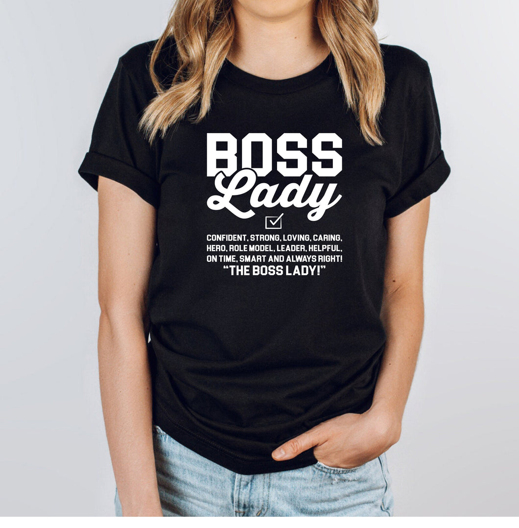 Boss Lady Shirt, Boss Lady Gifts, Girl Boss Shirt, Female Entrepreneur, Women Empowerment