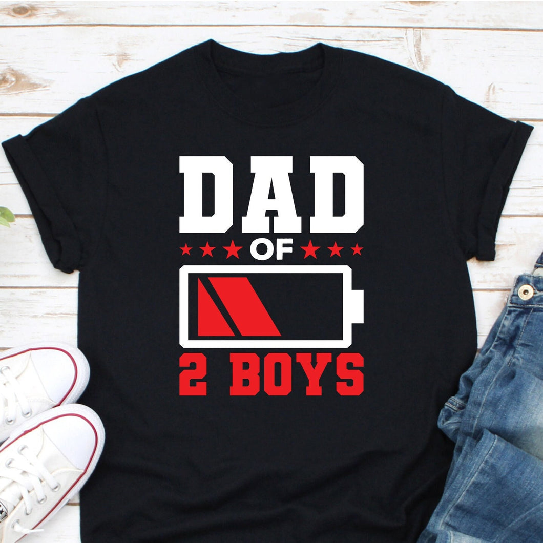 Dad Of 2 Boys Shirt, Gift For Dad Of Two Boys, Daddy Shirt, Twins Dad, Dad Of Twins, I Have Two Boy