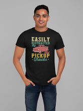 Load image into Gallery viewer, Easily Distracted By Old Pickups Truck Shirt, Trucks Lover Shirt, Truck Driver Shirt, Truck Driving Shirt
