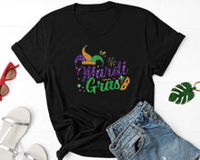 Load image into Gallery viewer, Mardi Gras Shirt, Carnival Time Shirt, NOLA Shirt, Mardi Gras Bead Tree Shirt, Mardi Gras Gift
