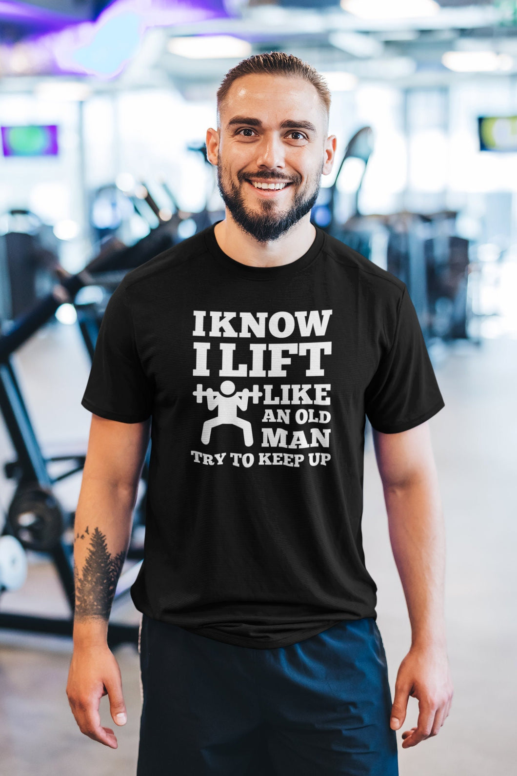 Funny Gym Shirt, Lift Like An Old Man, Workout Shirt, Lifting Weights, Weightlifter Shirt