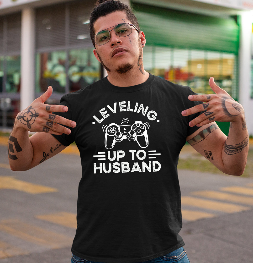 Leveling Up To Husband Shirt, Gaming Fiancé Shirt, Gamer Husband Shirt, Video Game Engagement